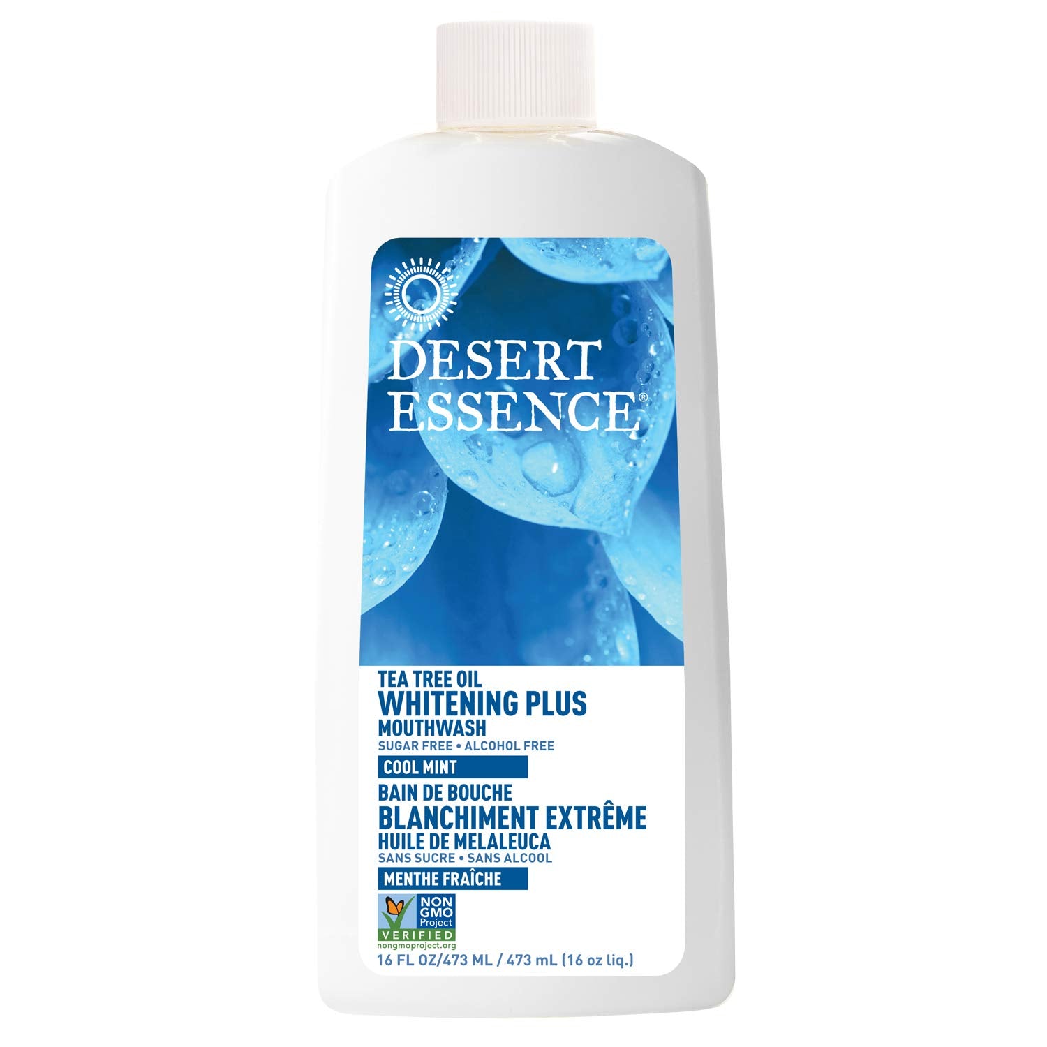 Desert Essence Mouthwash, Tea Tree Whitening Mint, 16 Fluid Ounce