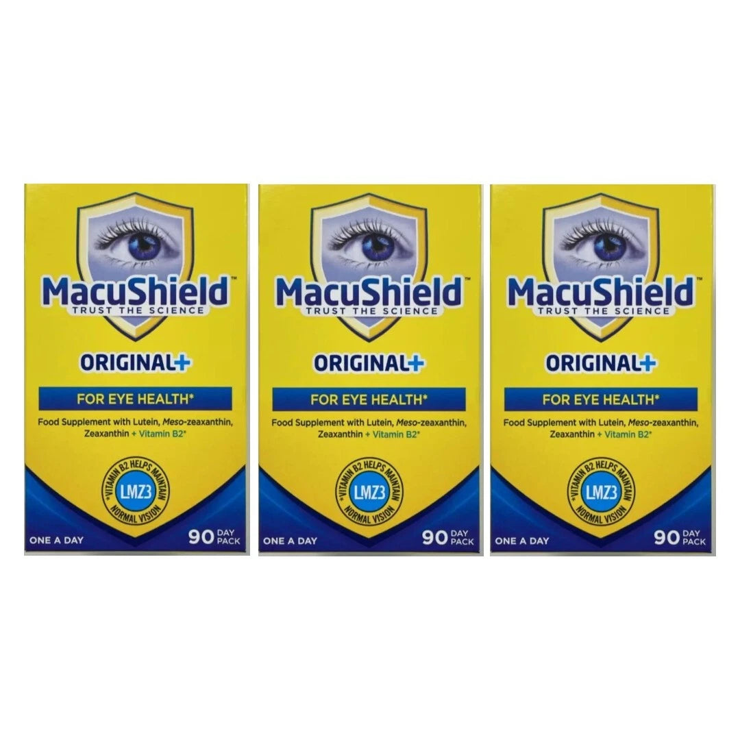 Macushield Original+ Eye Supplement Capsules 90ct - 3 PACK